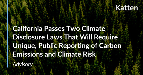 California Passes Two Climate Disclosure Laws That Will Require Unique ...